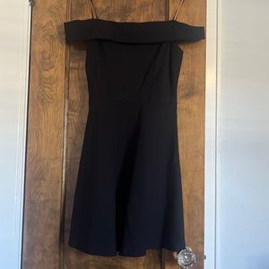 Lulus black off the shoulder dress